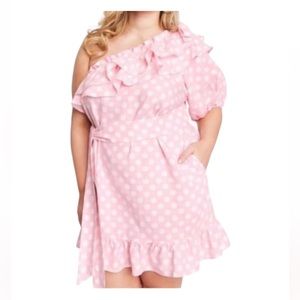 Lisa Marie Fernandez x Target Pink Polka Dot Dress